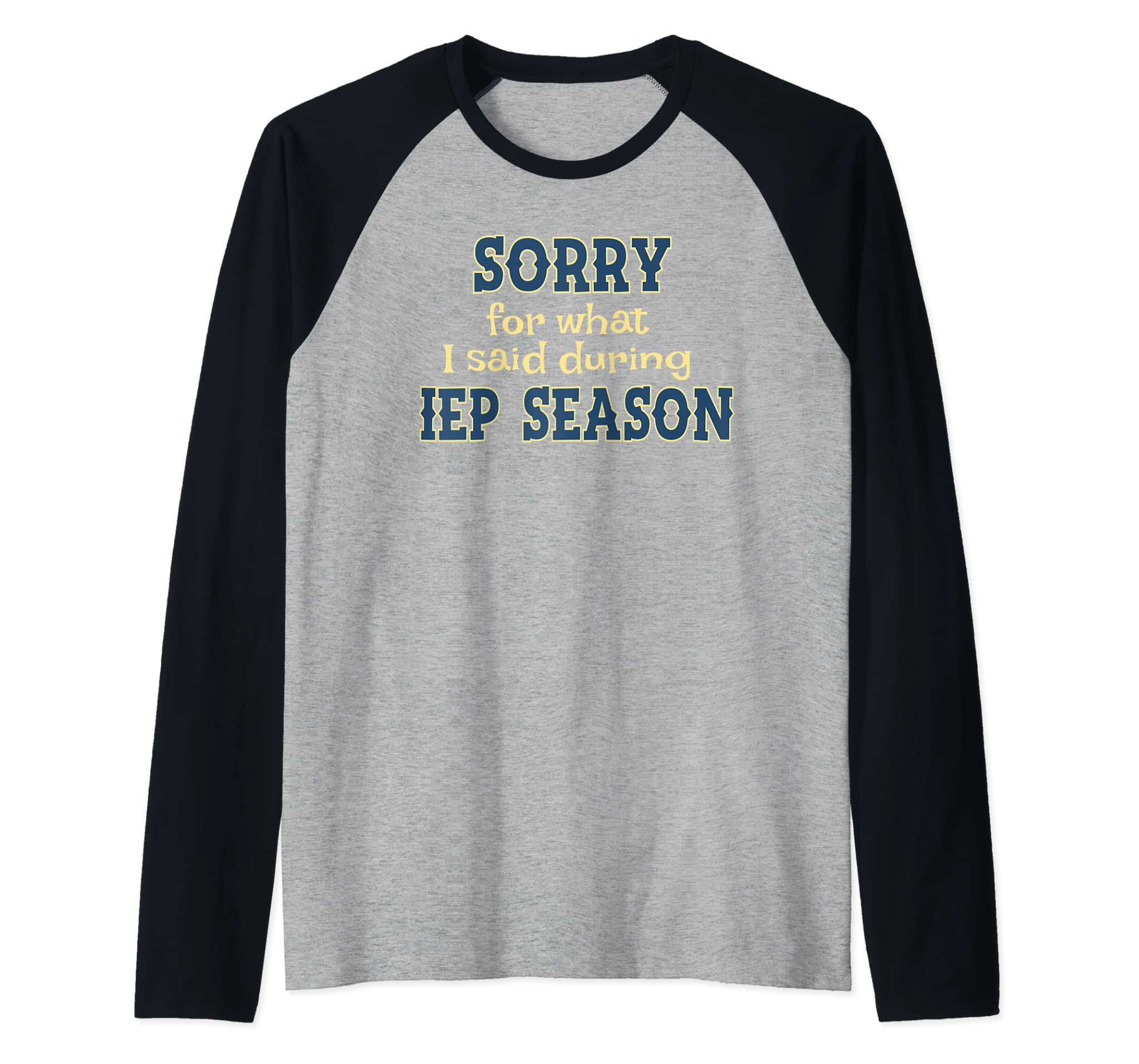 Funny Iep Meeting Special Education Resource Teacher Raglan Baseball Tee