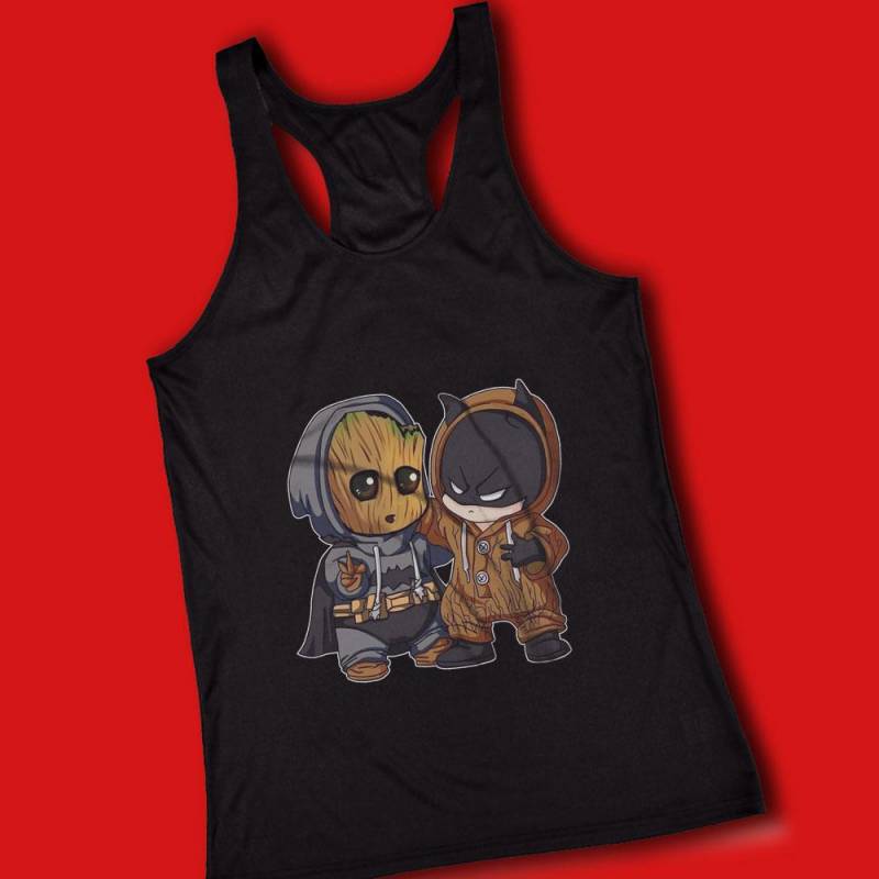 Batman And Baby Groot Women’S Tank Top