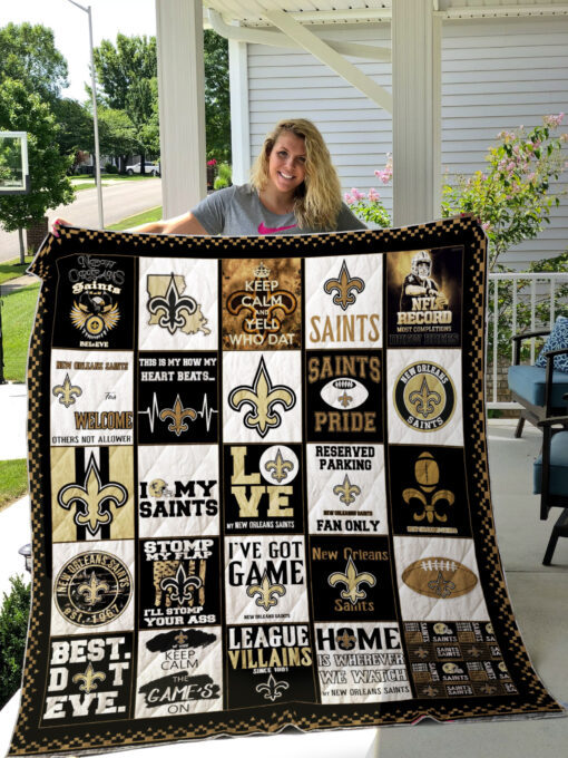 New Orleans Saints 1A Quilt Blanket Nt