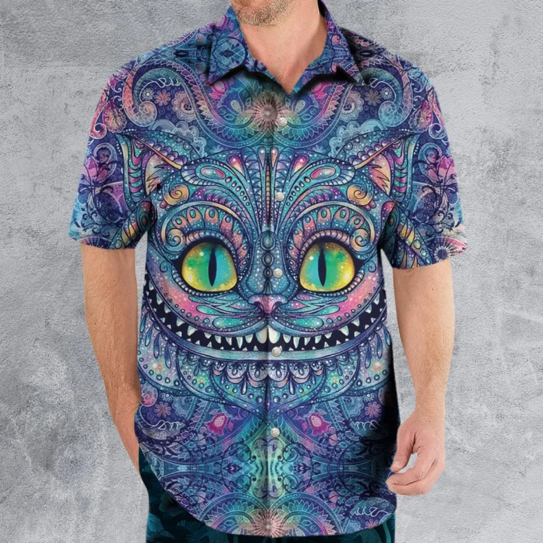 Cheshire Cat Alice In Wonderland Hawaiian Shirt