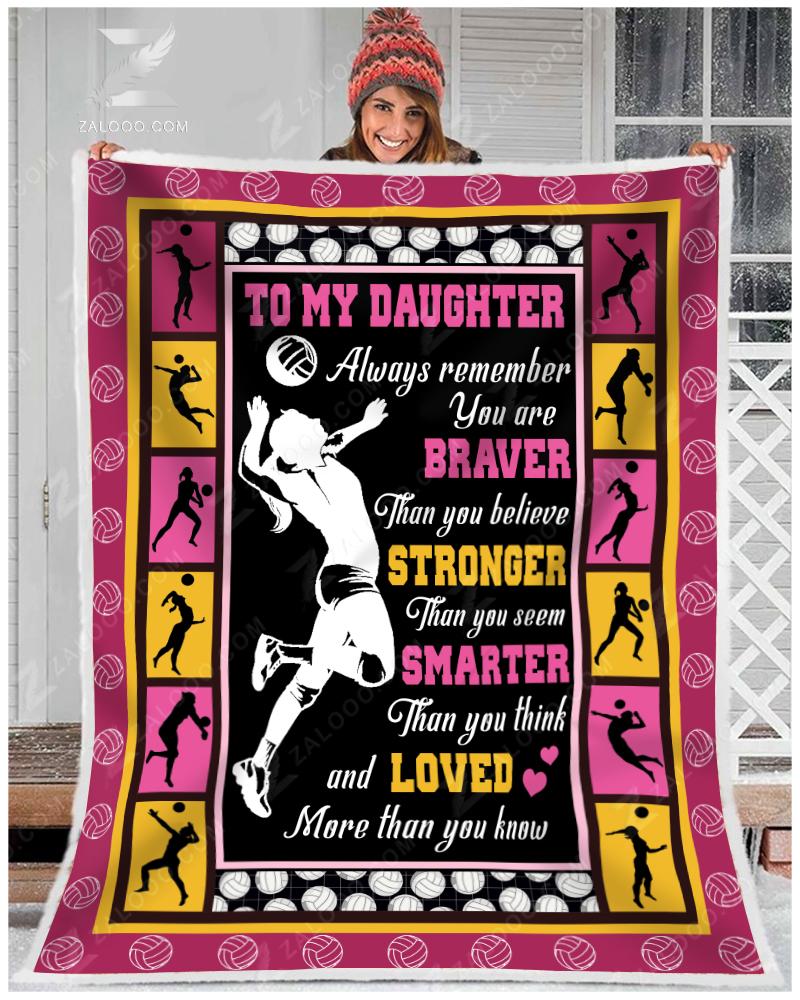 Volleyball – Daughter – You Are Loved More Than You Know Quilt Blanket Ep1250