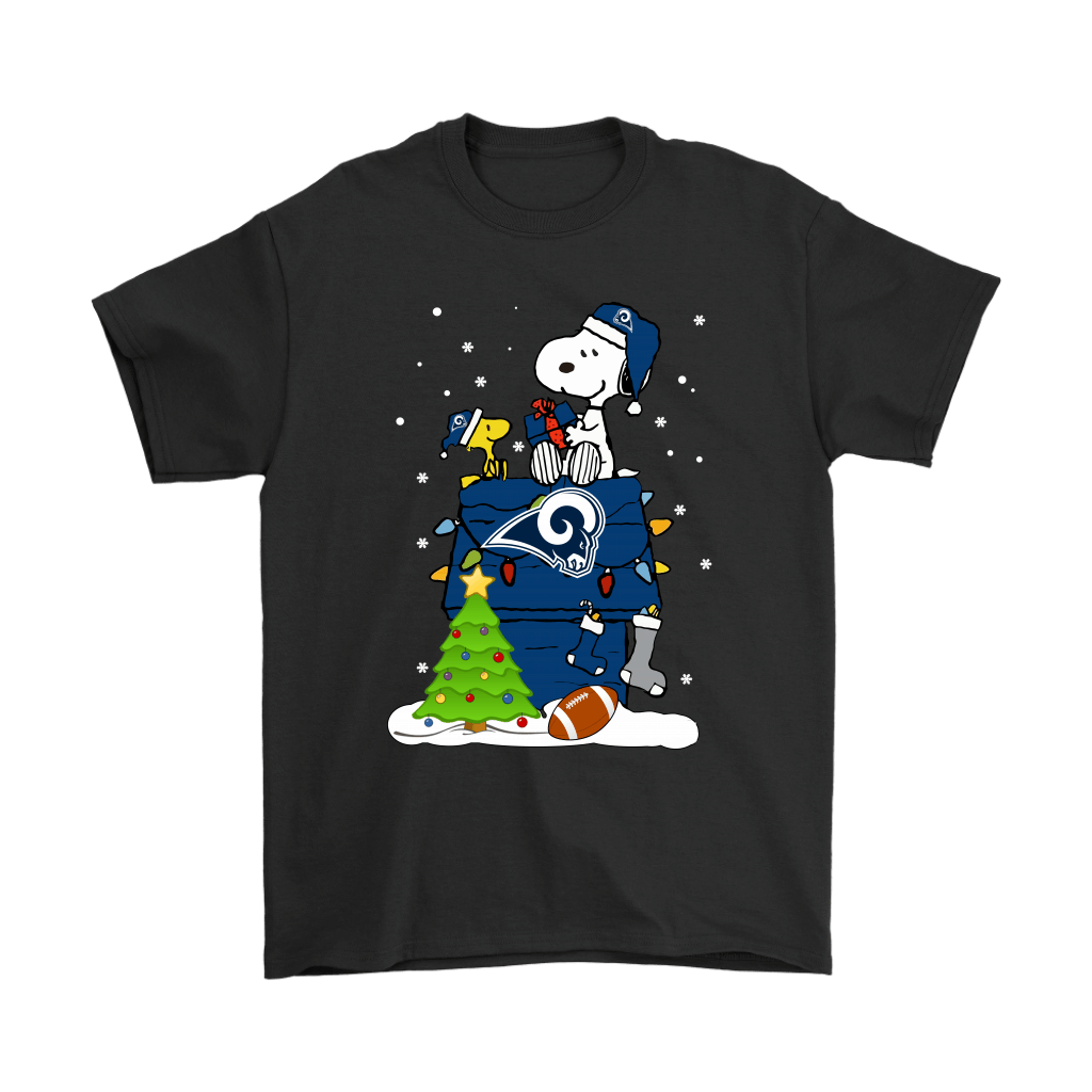 Shop A Happy Christmas With Los Angeles Rams Snoopy Shirts