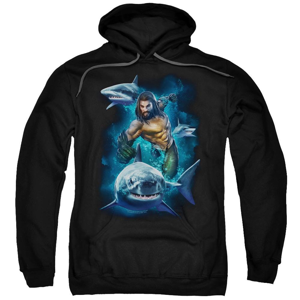 Aquaman Movie Swimming With Sharks – Pullover Hoodie