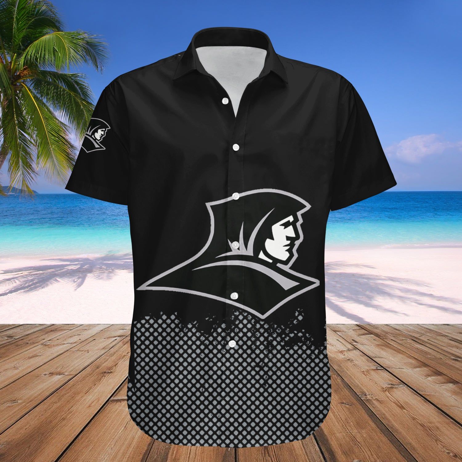 Providence Friars Hawaii Shirt Basketball Net Grunge Pattern – NCCA