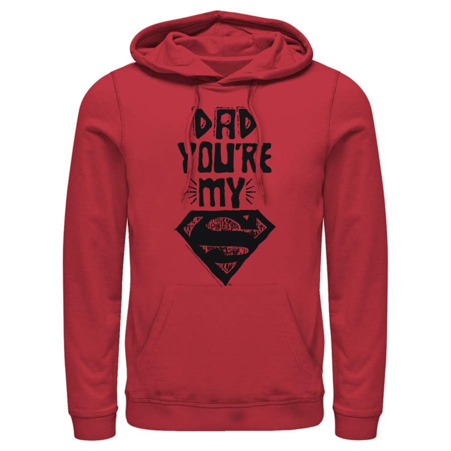 Superman Men’s Father’s Day Dad My Hero  Lightweight Hoodie