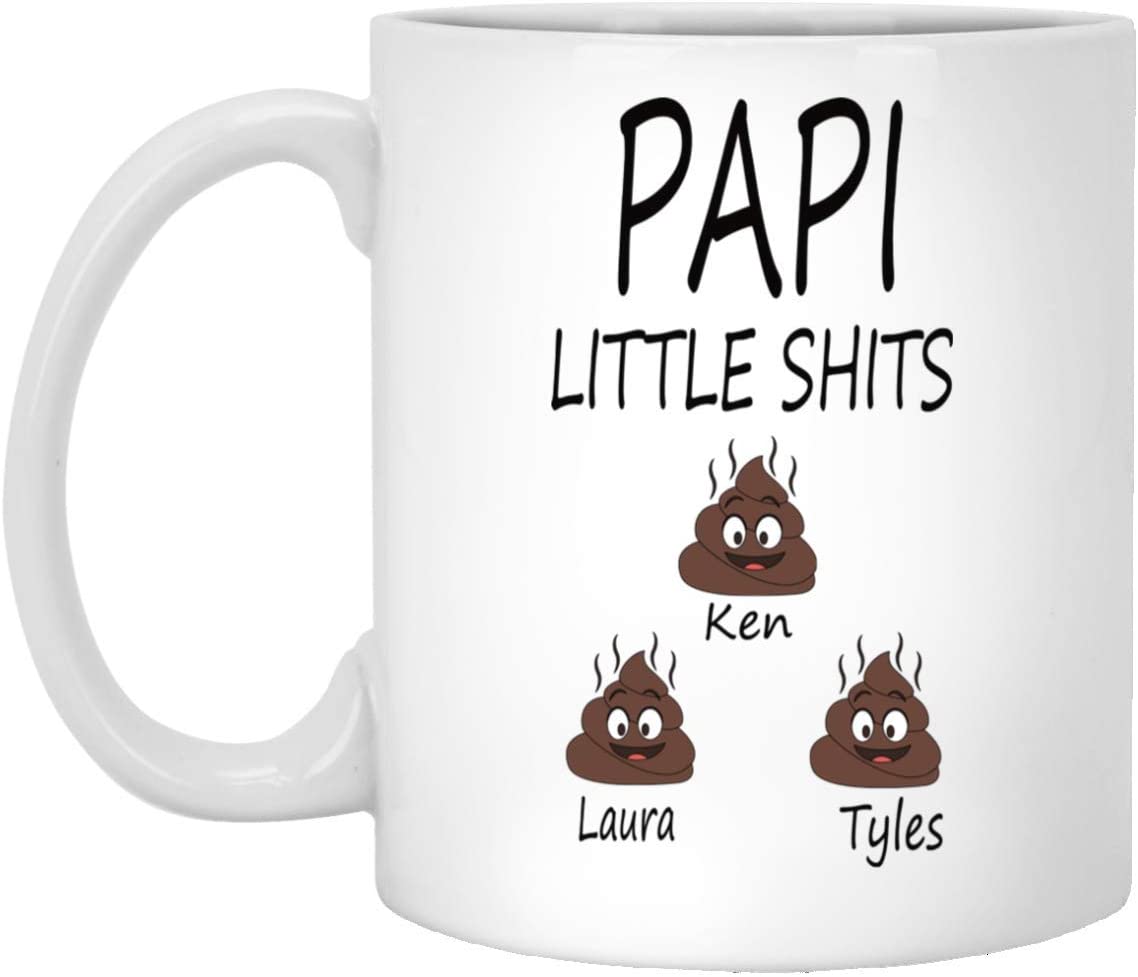 Funny Father’S Day Mug – Personalized Fathers Day Gift – Funny Papi Mug – Gift For Papi – Personalized Coffee Mug – Mugs For Men – Funny Coasters 15Oz