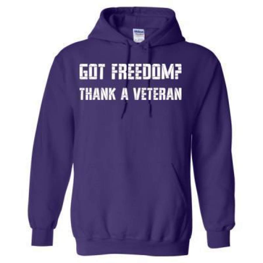 AGR Got Freedom Thank A Veteran – Heavy Blend™ Hooded Sweatshirt