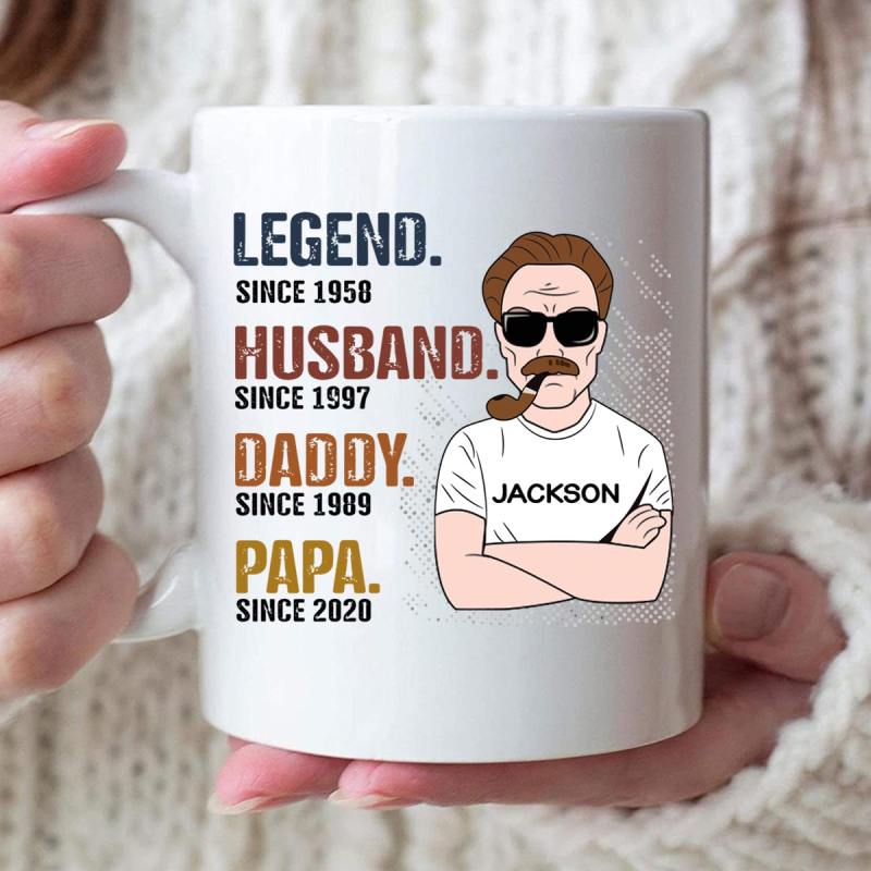 The Legend Husband Daddy Grandpa Old Man Personalized Mug