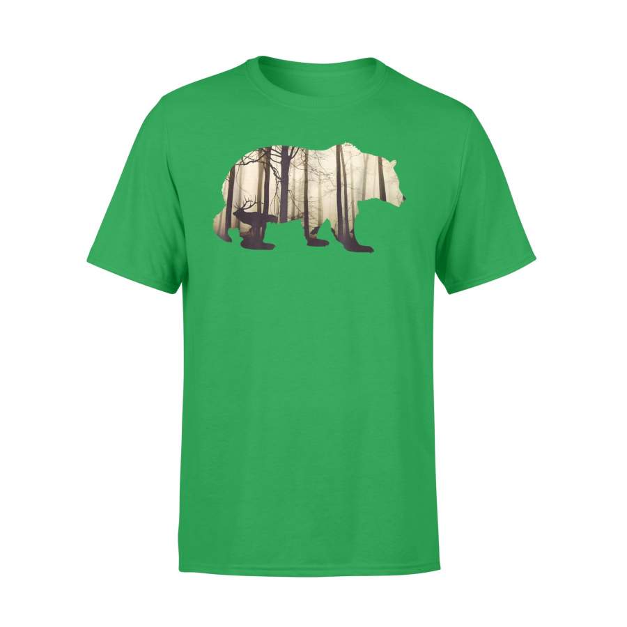 Bear Wood Nature Animal Gift Present T-Shirt