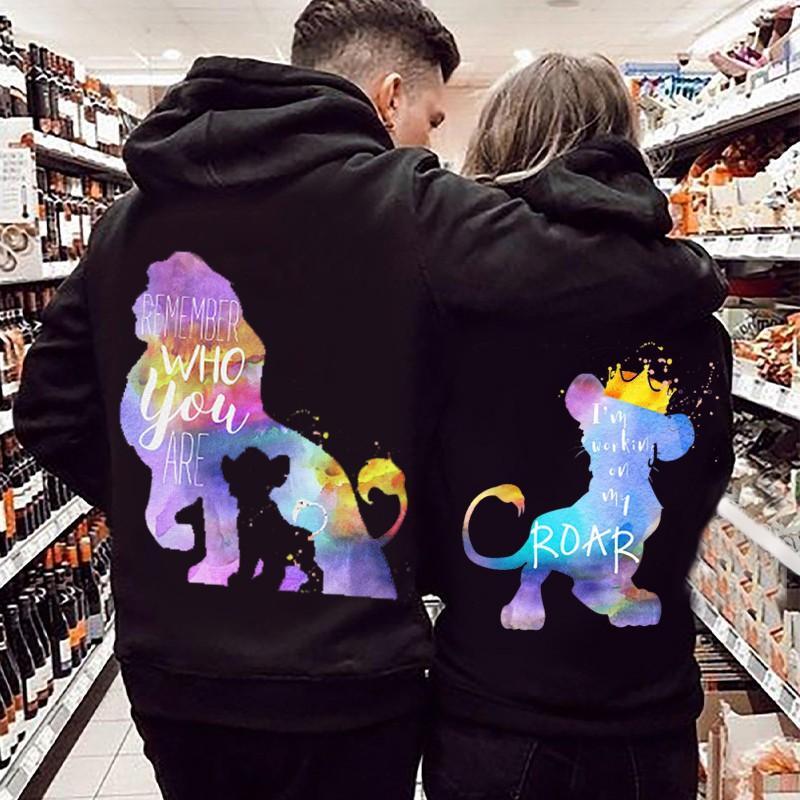 Who You Are Roar Lion Couple Hoodie 3D #DH