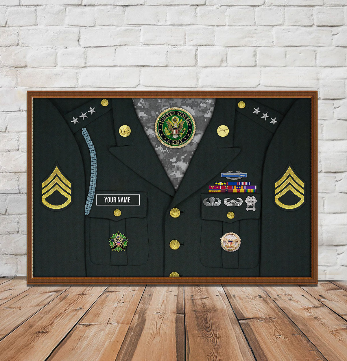 Custom U.S Army Us Army Green Service Uniform Digital File/ Poster/ Canvas