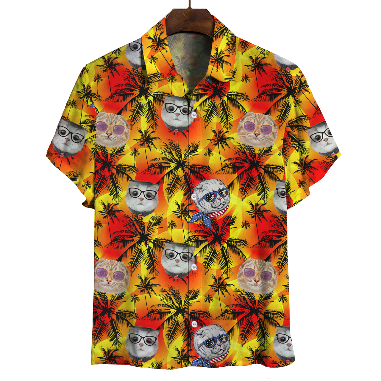 Aloha Hawaii Scottish Fold Cat Shirt Ha101395