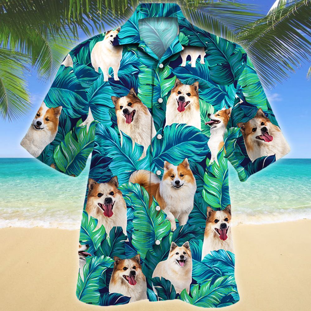 Icelandic Sheepdog Dog Lovers Hawaiian Shirt Ha35303