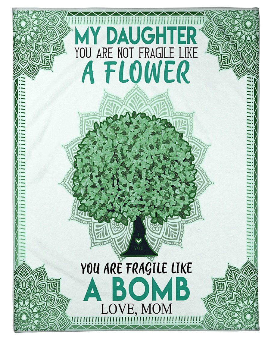 [Personalized Name] You Are Fragile Like A Bomb Fleece Blanket, Sherpa Blanket, Gift For Family Member, Friends Gift, Christmas Gift, Home Decor, Home Living