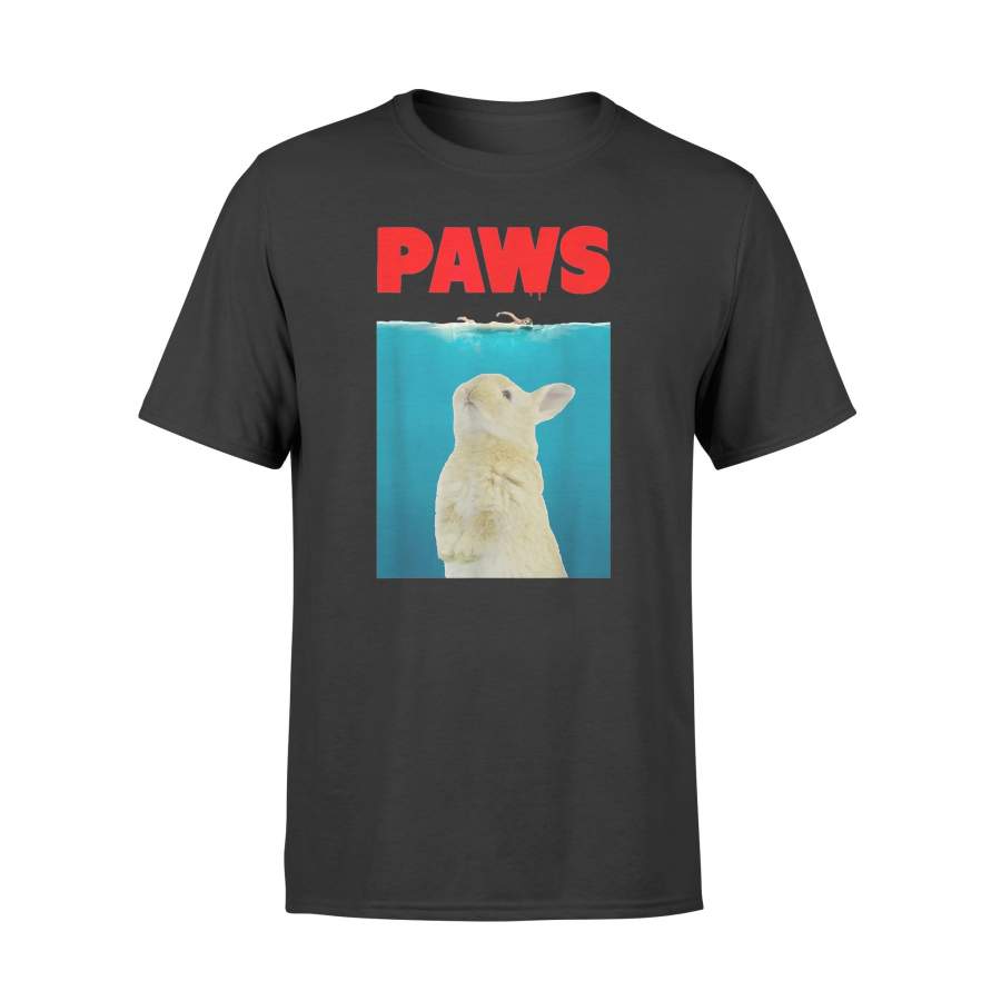 Paws Bunny T-Shirt Funny Parody | Rabbit Lover Gifts – Standard T-shirt