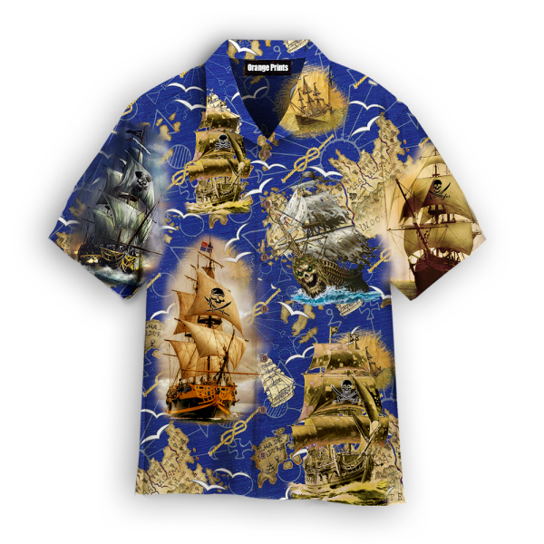 Amazing Pirate Ship Hawaii Shirt For Men Women Ha90144