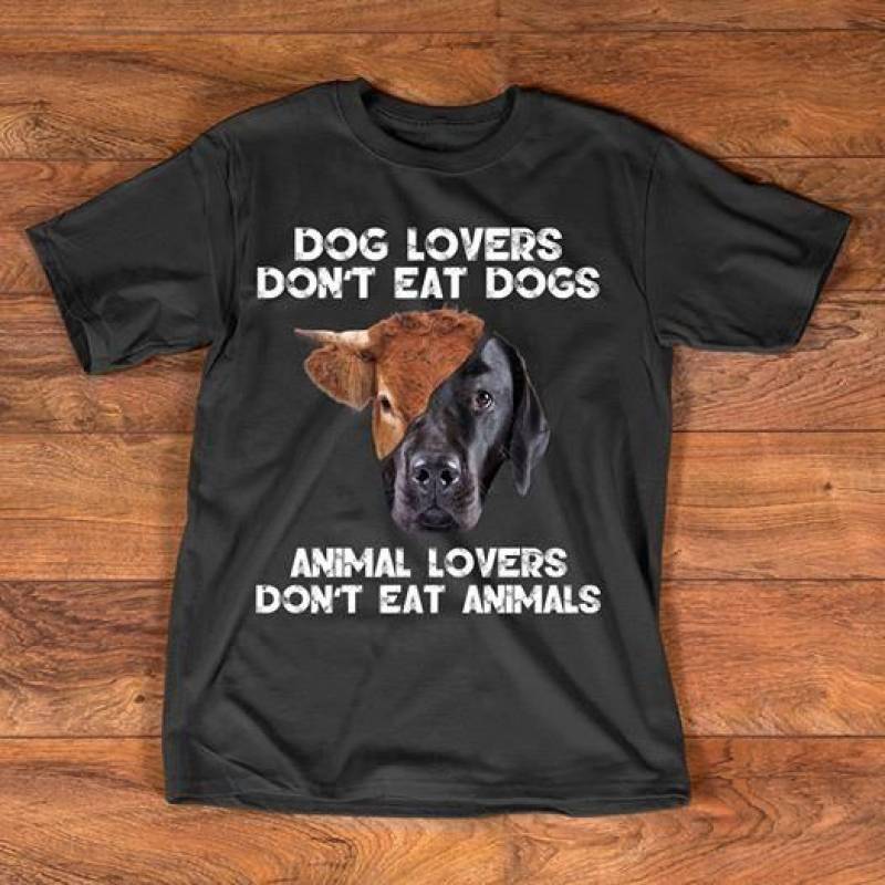 Vegan Shirt Dog Lovers Don’t Eat Dogs Animal Lovers Classic T-Shirt