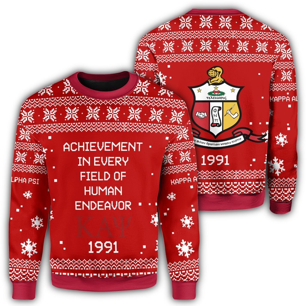 Greek Life Sweatshirt – Kappa Alpha Psi Xmas Motto Sweatshirt