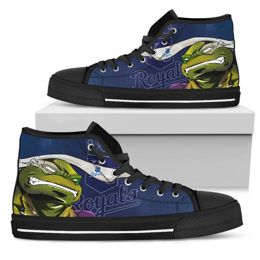 Turtle Kansas City Royals Ninja High Top Shoes