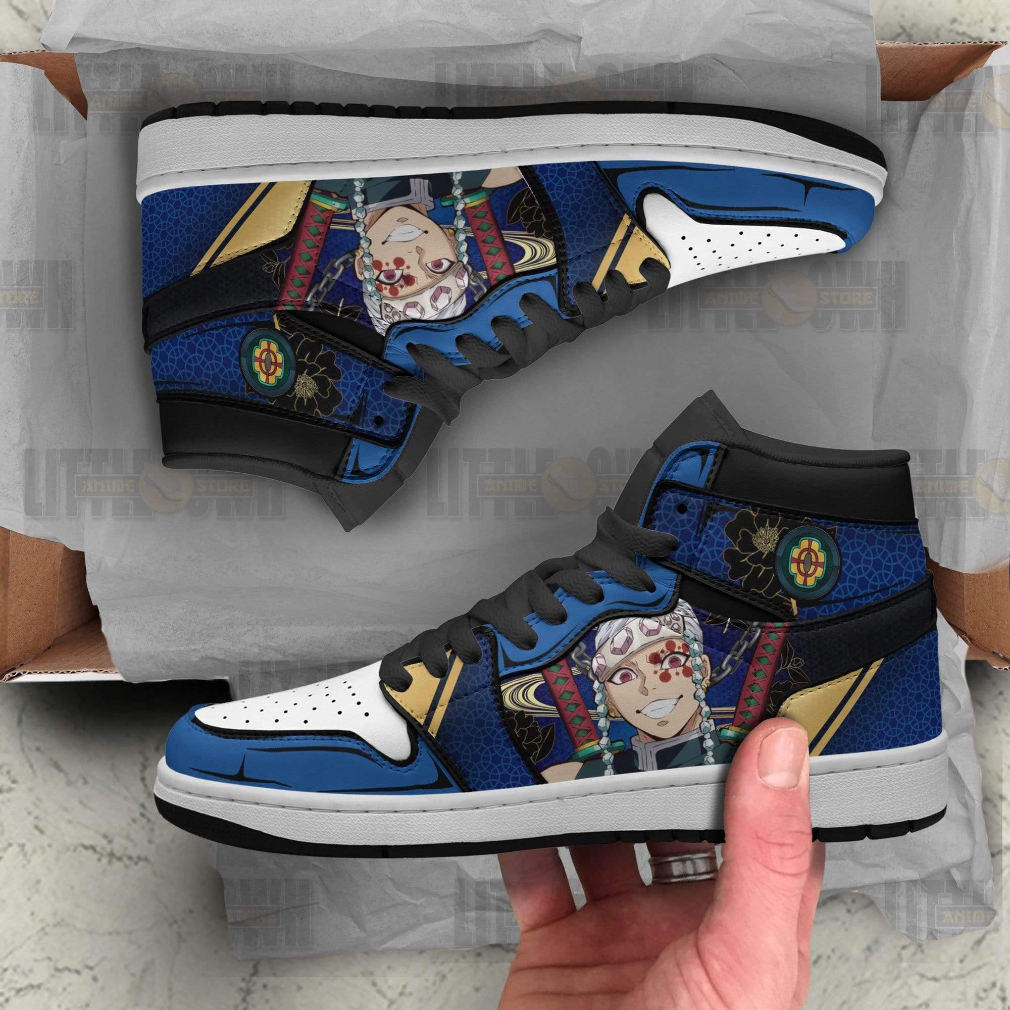 Tengen Uzui Jd Sneakers Custom Demon Slayer Anime Shoes – Crafters Blue