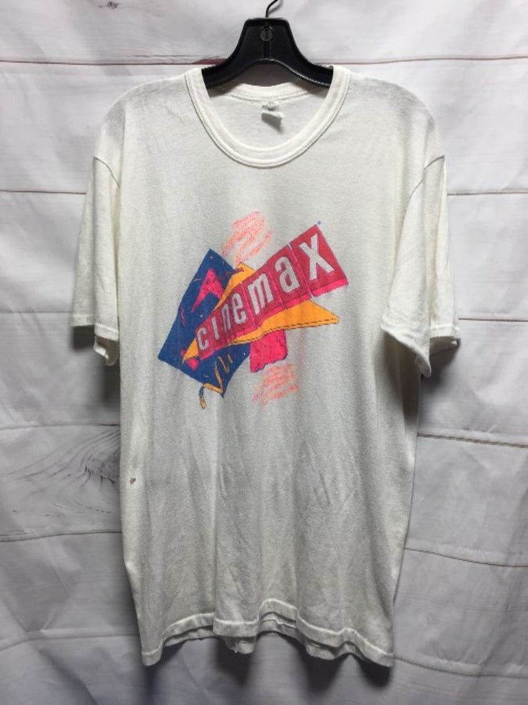 R Tro Softy 50 50 Cinemax Neon Logo Shirt