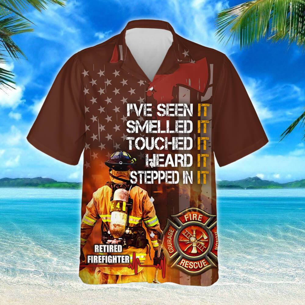 Proud Retired Firefighter Hawaii Shirt Ha33251