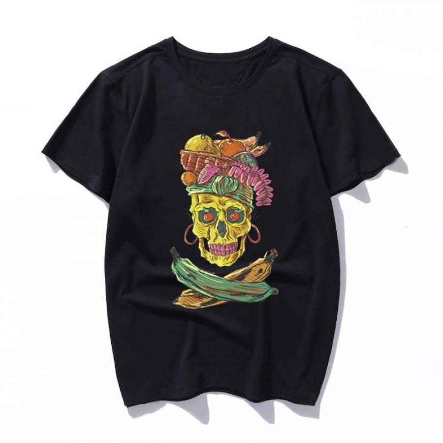 carmen death Summer Large Size Loose Casual Fashion Print Cartoon Letter Short Sleeve O-neck tops Male/Female Vintage Loose T-Shirt