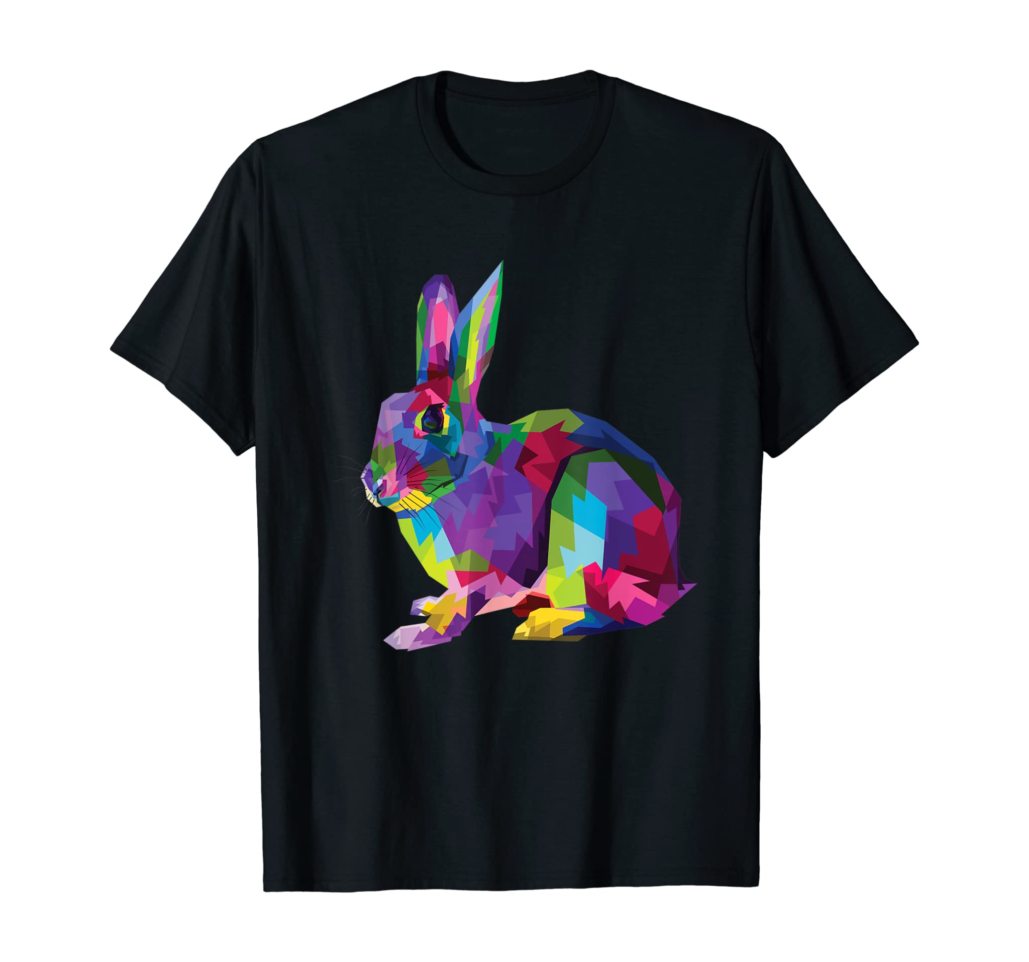 Cute Bunny Colorful Artistic Rabbit Lovers & Owners T-Shirt