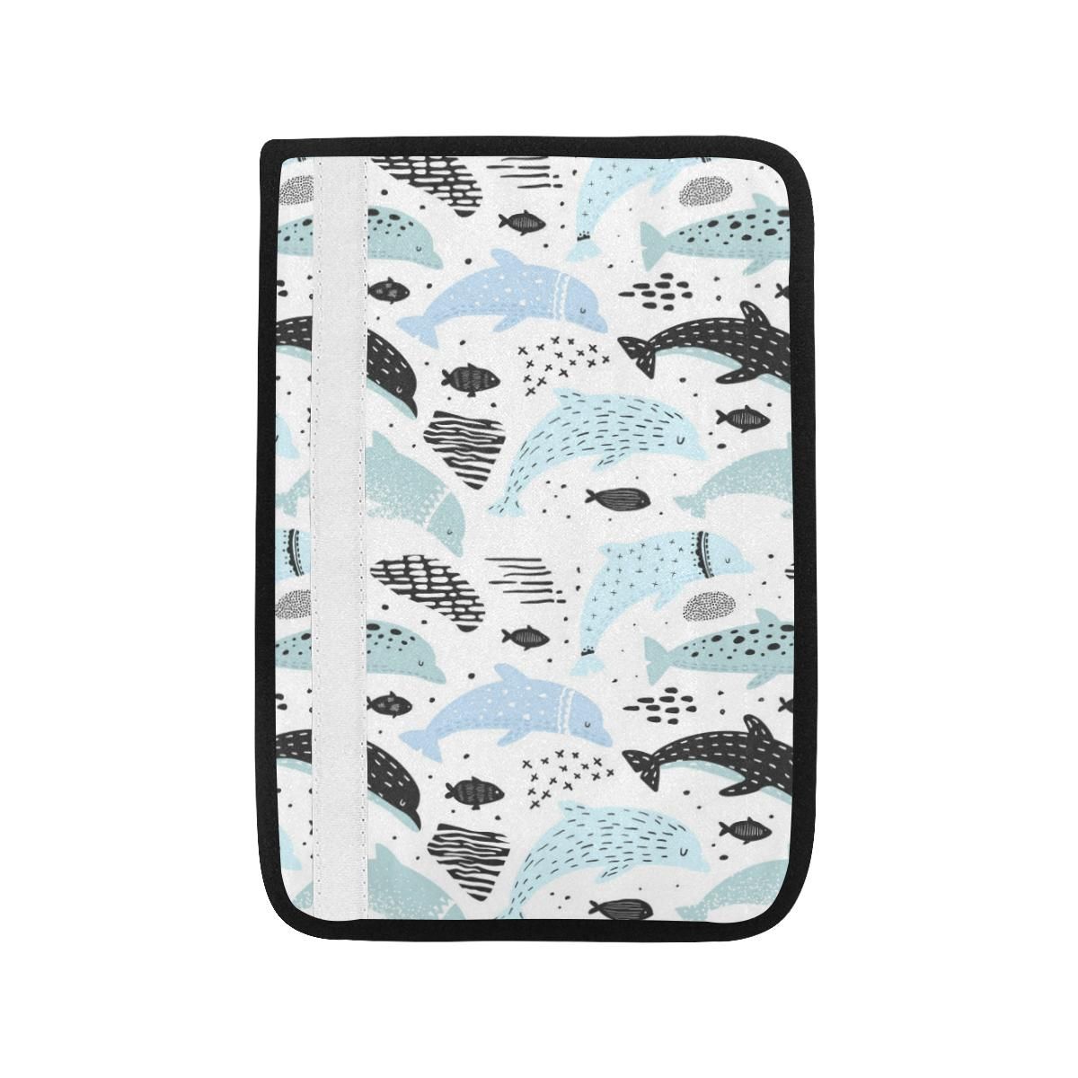 Cute Dolphins Childish Style Pattern Car Seat Belt Cover