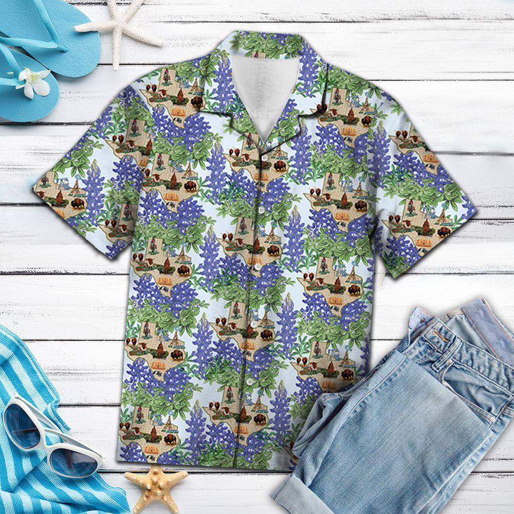 Purple Texas Bluebonnet Hawaii Shirt For Hawaii Aloha Ha97685