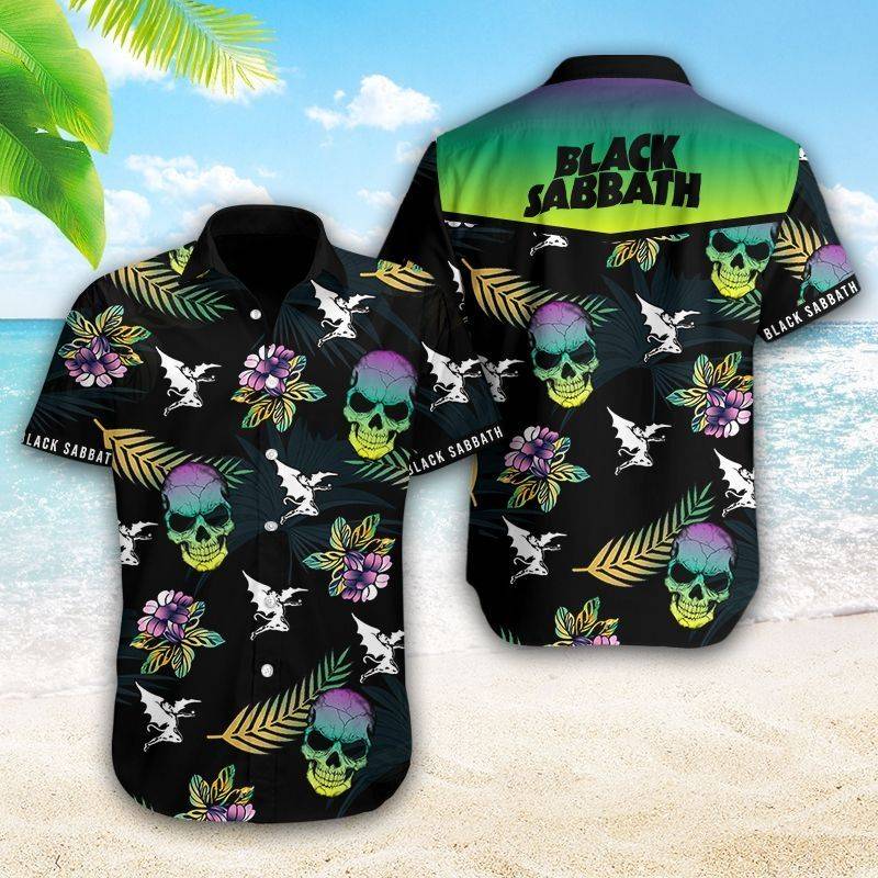 Black Sabbath Hawaii Skull Shirt Ha78978