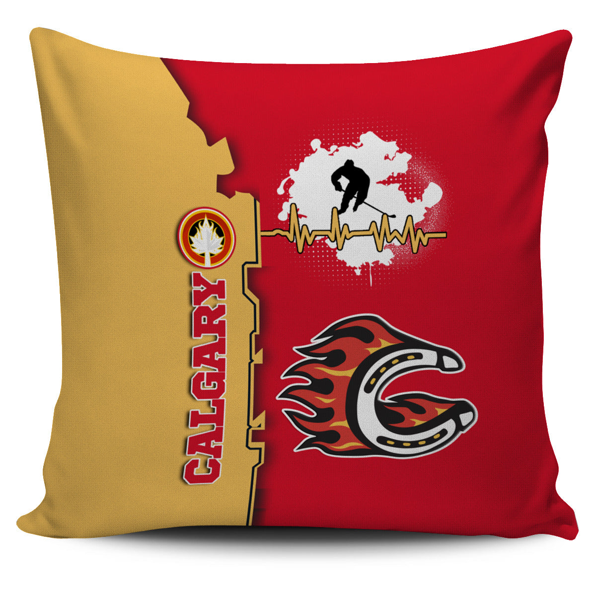 Calgary Flames Pillow Cover Hockey Special Jersey A31