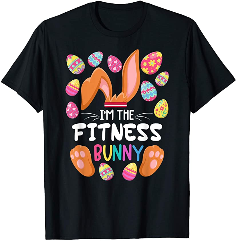 Cute Top I Fitness Bunny I Matching Family Easter Pajamas T-Shirt