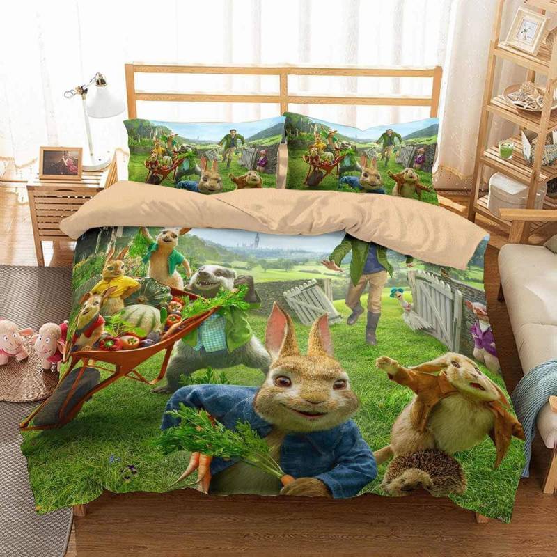 3D Customize Peter Rabbit Bedding Set Duvet Cover Set Bedroom Set Bedlinen