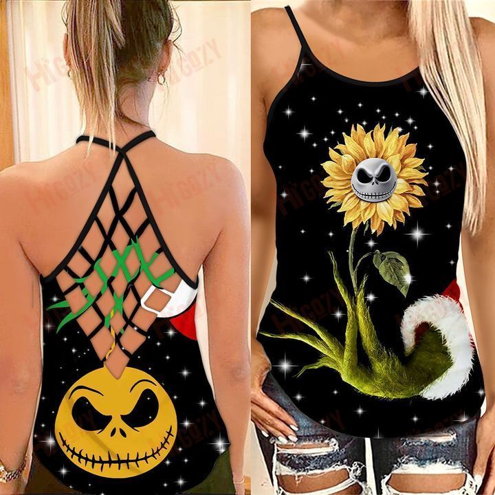 The Nightmare Before Christmas, Jack Skellington,  Criss- Cros Tank Top 3D