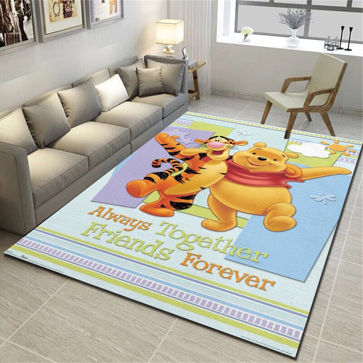 Disney Winnie The Pooh Pooh And Tigger Rugs, Living Room Bedroom Carpet