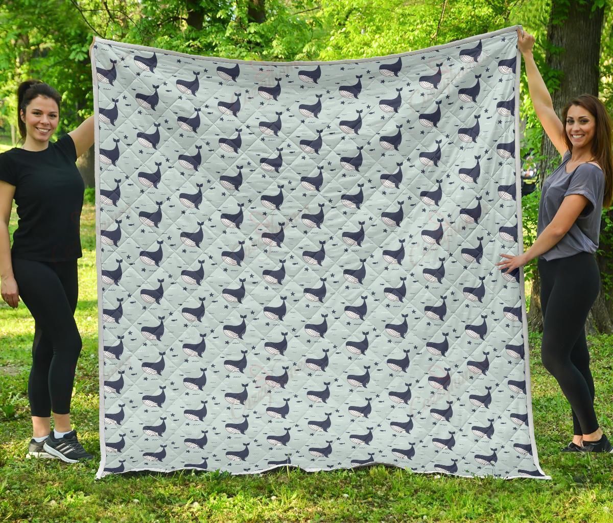 Whale Cute XL0104683CL Quilt Blanket