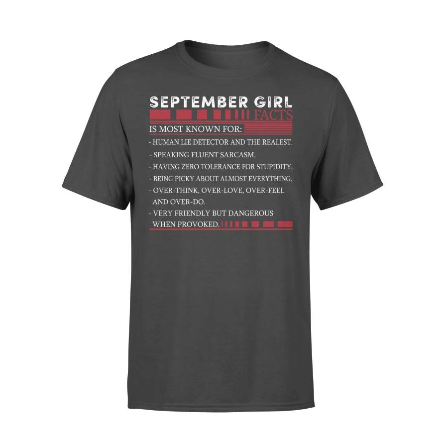 Best September Girl Facts Shirt