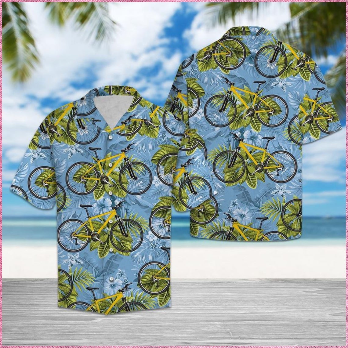 Biking Tropical Hawaii Shirt Made In Summer Beach Shirts Ha103395