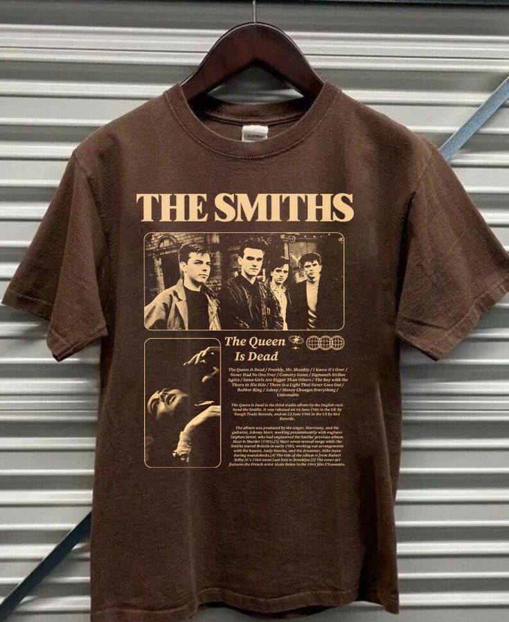 The Smiths music band The Smiths 90s The Queen Is Dead Shirt Outfit  For Men  For Women