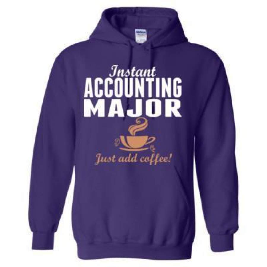 AGR Instant Accounting Major Just Add Coffee – Heavy Blend™ Hooded Sweatshirt