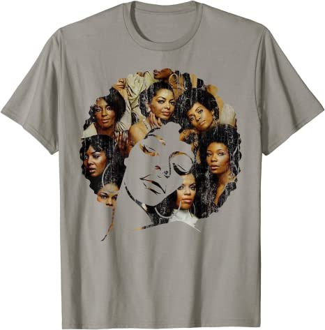 Strong Afro Black Women – Melanin Poppin 2D T-shirt