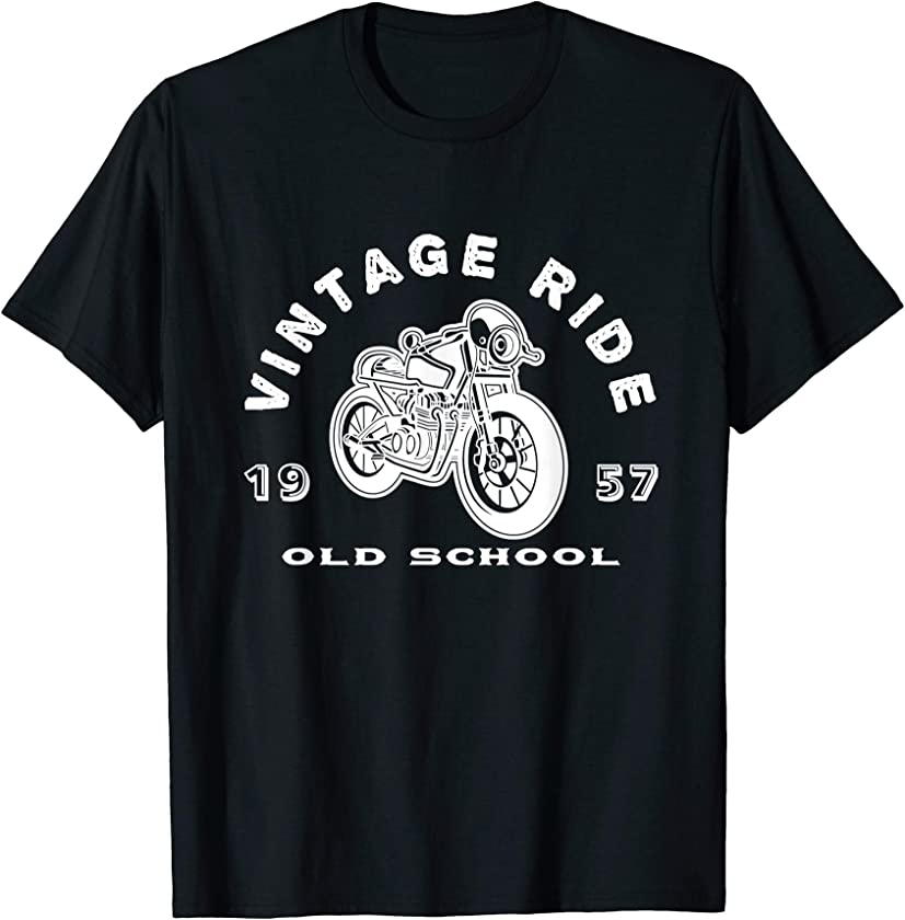 Vintage Ride Old School Motorcycle T-Shirt