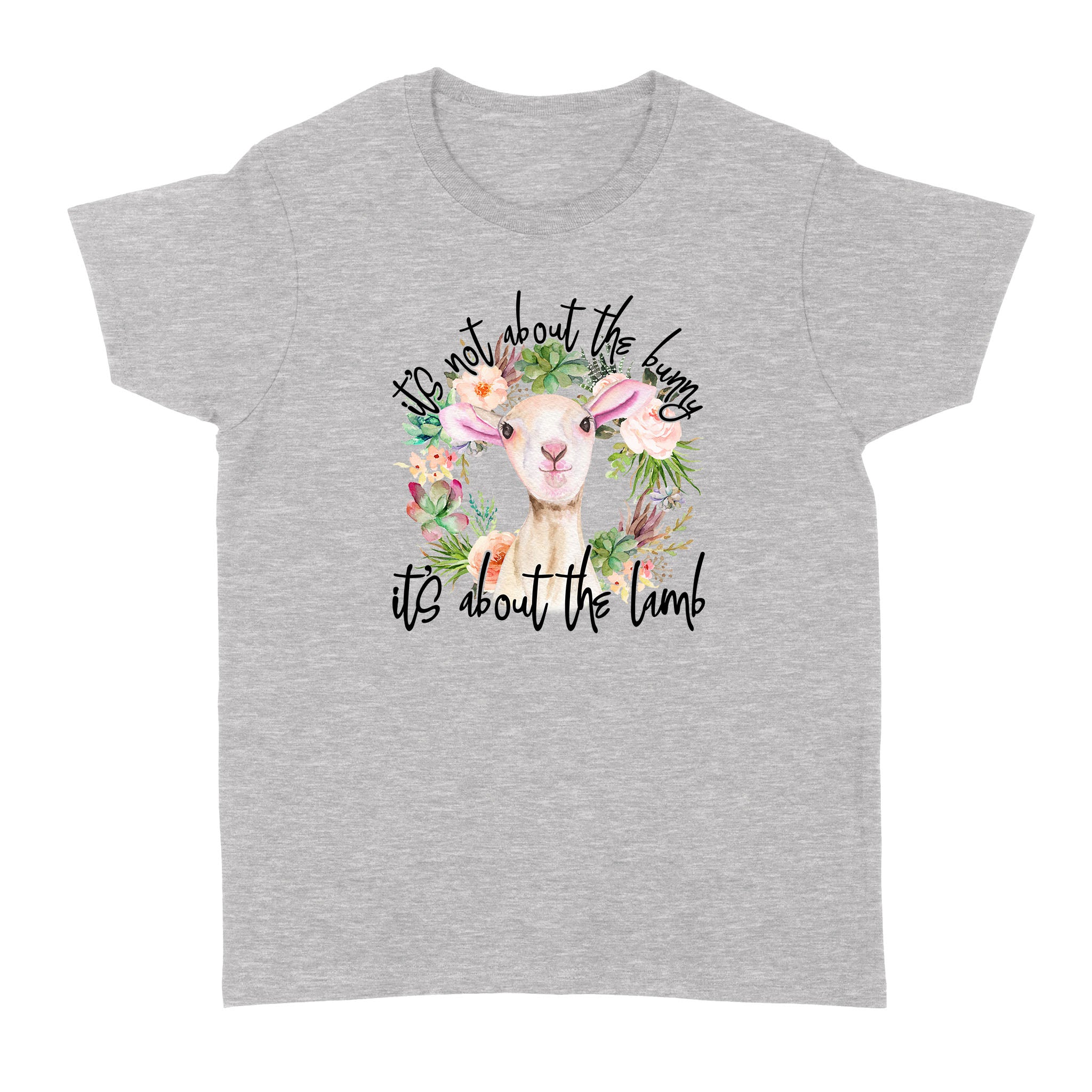 Dng Fashion ‘S It’S Not About The Bunny It’S About The Lamb Religion Easter 2 – Standard Women’S T-Shirt