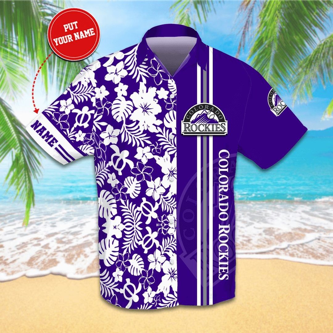 Personalized Colorado Rockies Hawaii Shirts Short Beach Ha14377