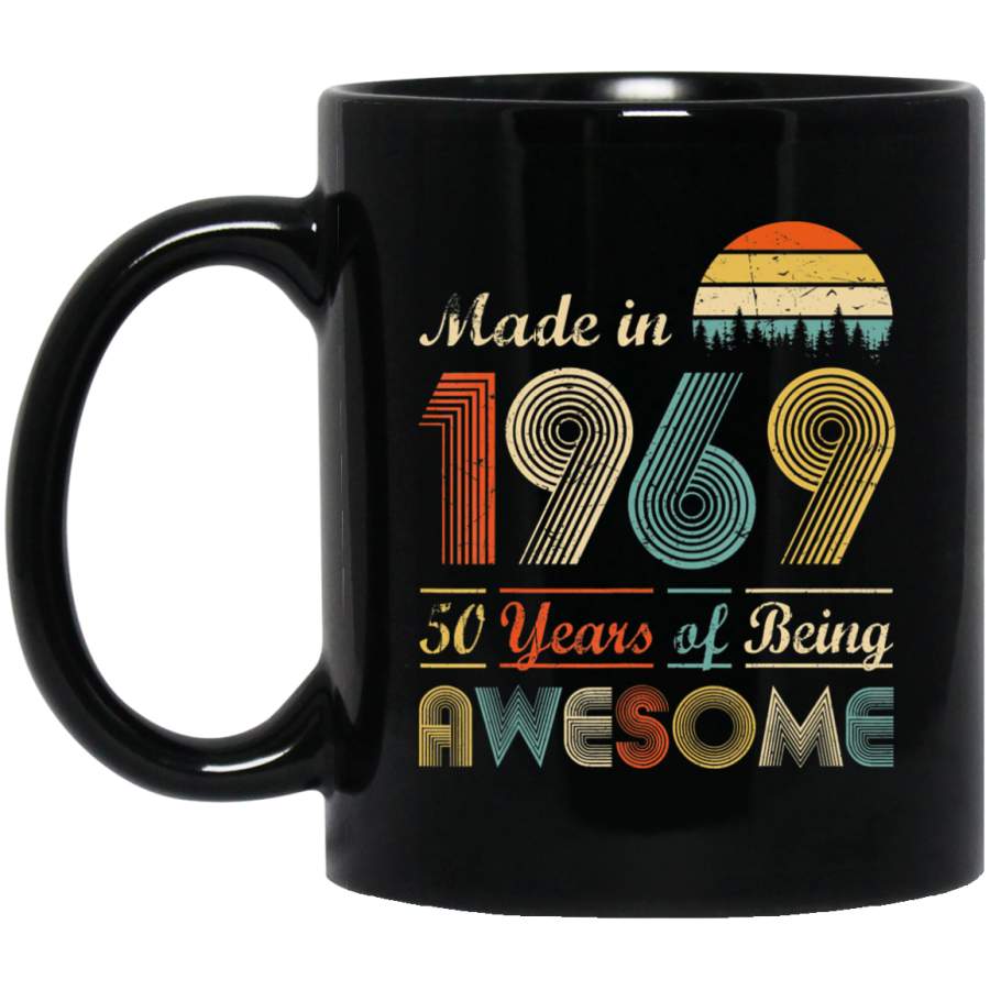 Vintage 1969 Made in 1969 50th Birthday Gift for Men Women Coffee Mug