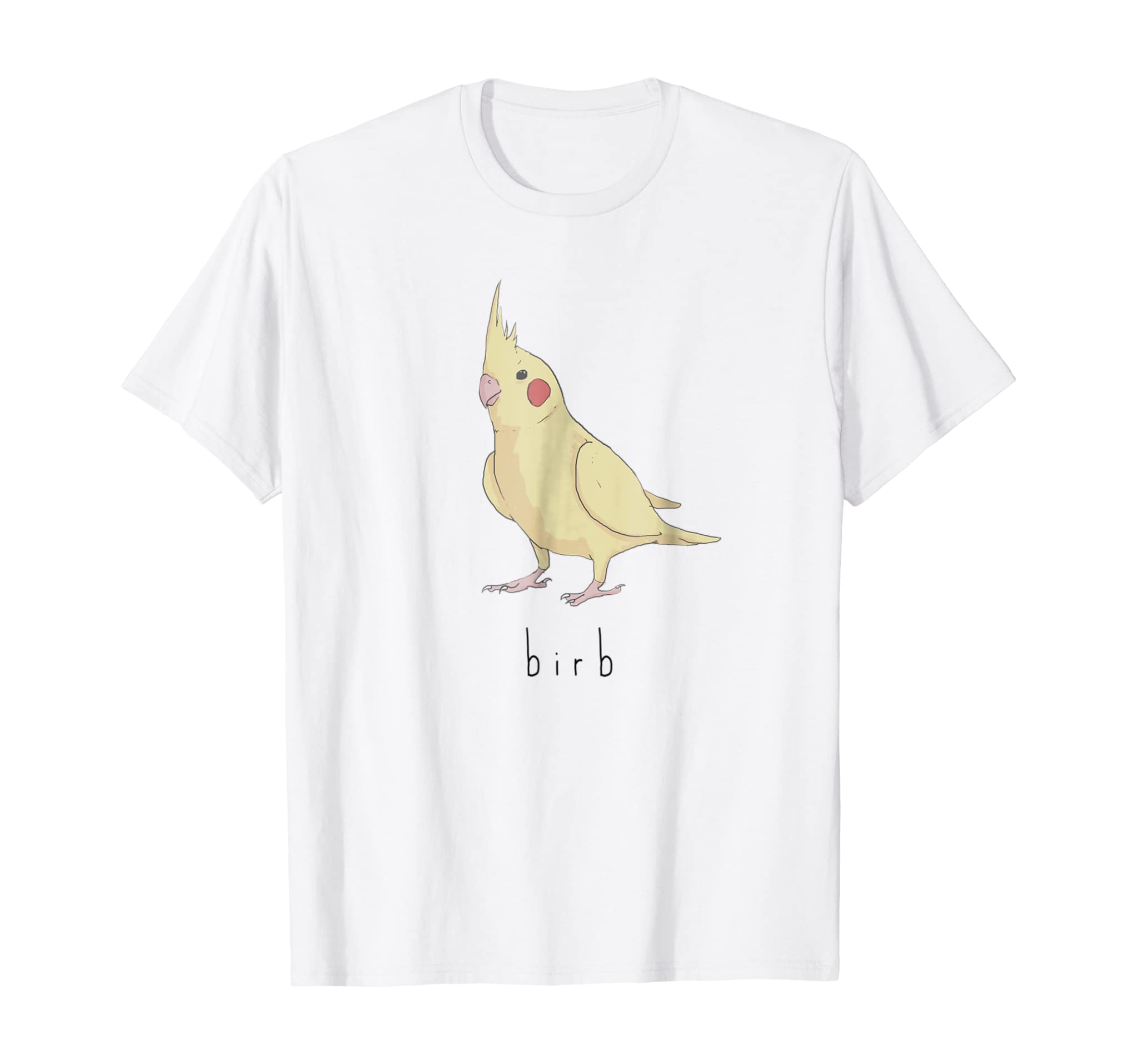 Birb Meme Shirt – Yellow Cockatiel Bird T-shirt