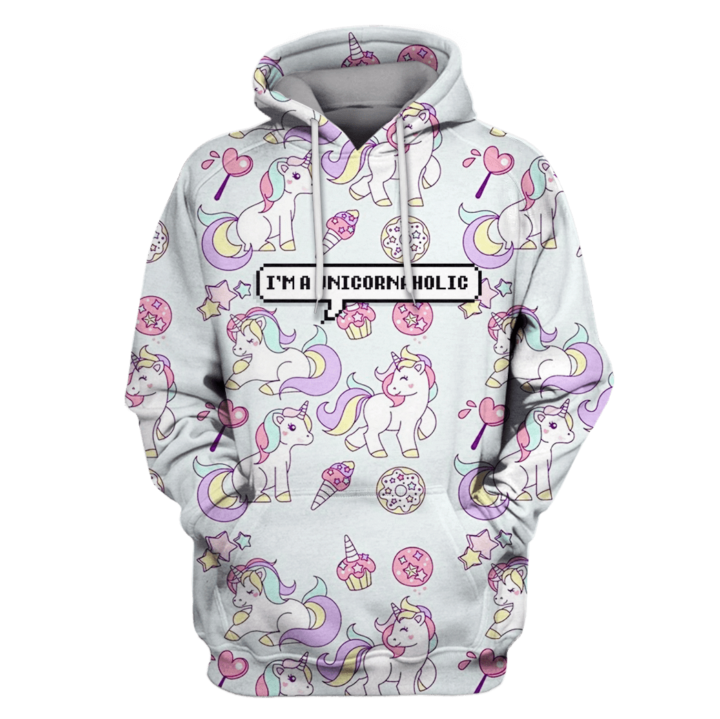 I’M A Unicornholic Hoodies – T-Shirts – Zip Hoodies Apparel