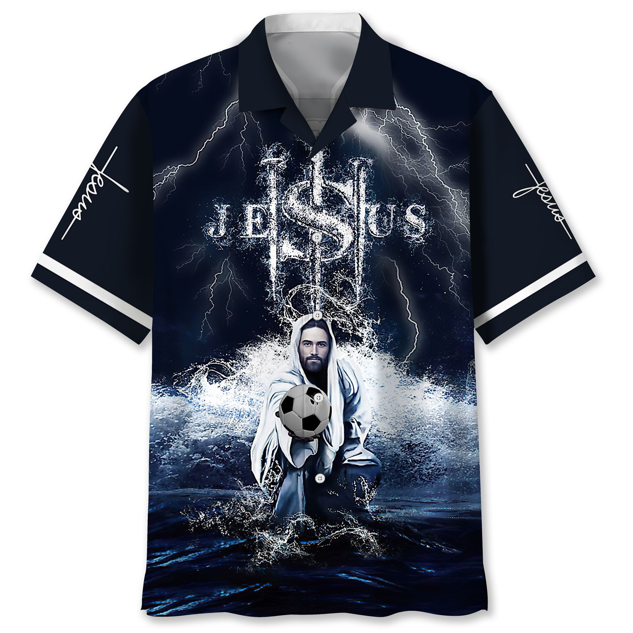 Soccer Jesus Hawaiian Shirt Ha58066