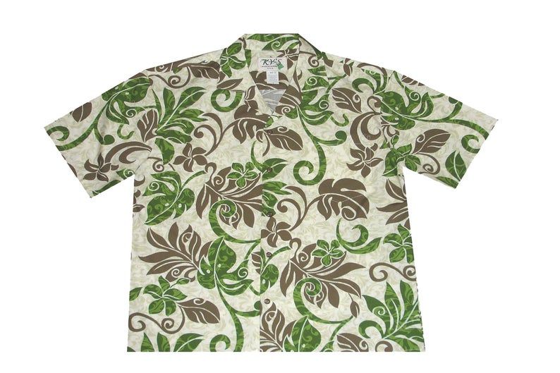 Leaves Green Brown Best Design Hawaii Shirt Ha6382